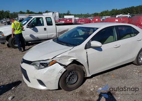 2014 Toyota Corolla Le Eco from USA, damaged, VIN 5YFBPRHE5EP162129